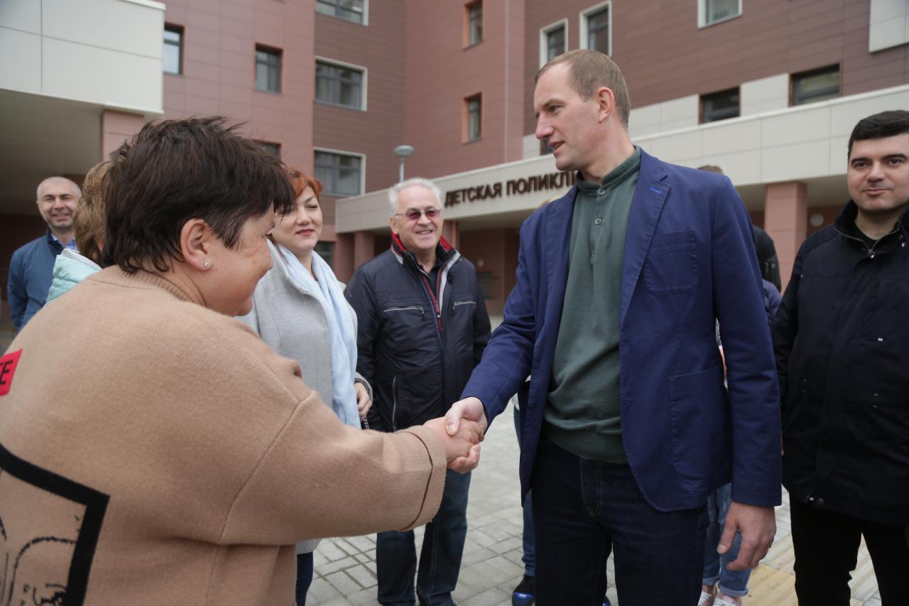 Беляев осмотрел новую поликлинику в Бутырском районе