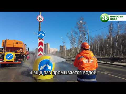 Как проводится весенняя промывка дорожных элементов
